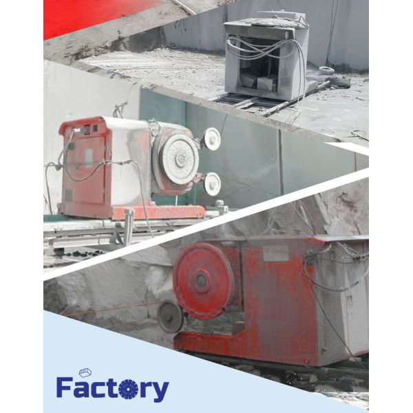 Max Cutting Distance 2050mm Diamond Wire Machine for Quarry Mining of Granite Marble