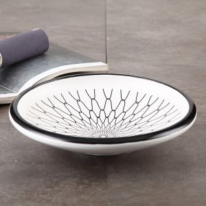 Quality Healthy Reticulation 6cm Shallow Wide Rim Soup Plates Bowl for sale