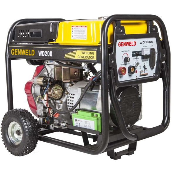 Small Size Portable Welder And Generator WD200A Diesel MMA Welding Machine