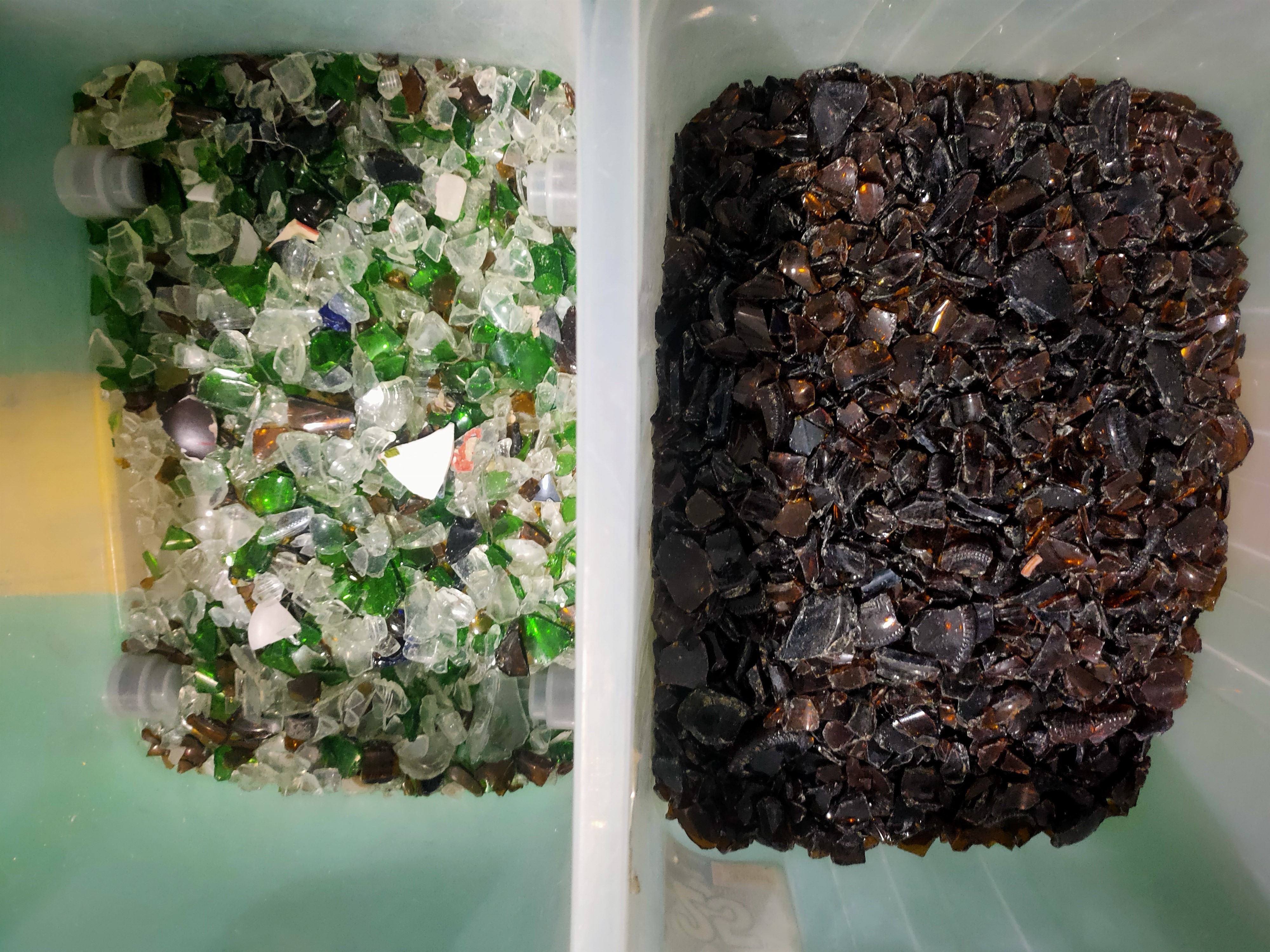 WenYao New Wet Recycled Amber Glass Color Sorting Machine Line Glass Cullet Color Sorter Machine Line for Broken Glass