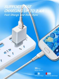 Quality Wheat Straw PD USB Data Cable Android Micro 2.4A Fast Charging Cable for sale