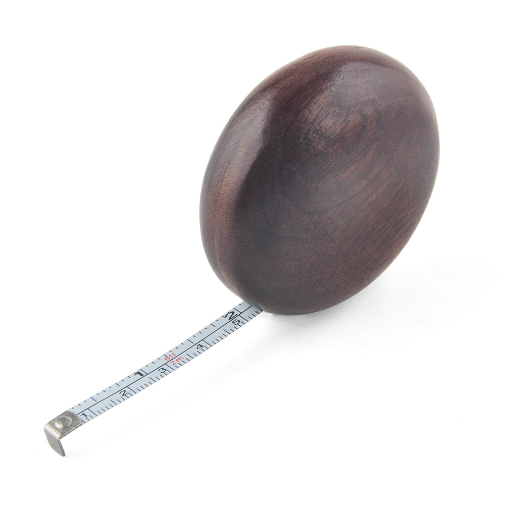 Walnut-Shell 2m/6ft Steel Tape Measure – Precision Dual-Scale, Premium Gift with Durable Design, Smooth Edges & 6mm Wide Blade for Accurate Measuremen