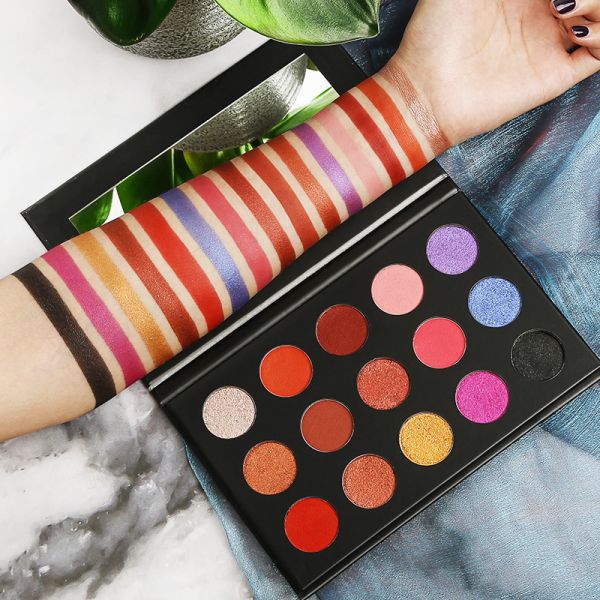 ISO 22716 Smooth Matte Cream Eyeshadow Palette For Smokey Eyes