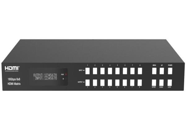 Buy ARC Function 18Gbps 8x8 HDMI Matrix Switcher With Metal Enclosure at wholesale prices