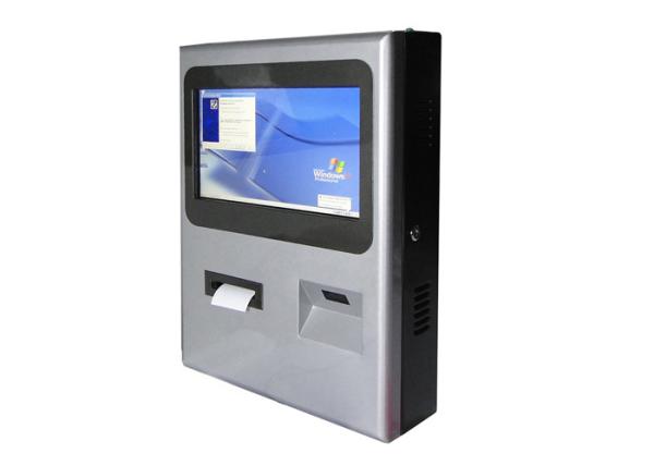Buy Wallmount Interactive IR Touchscreen Kiosk with QR code and Bar Code Reader and Thermal Printer at wholesale prices