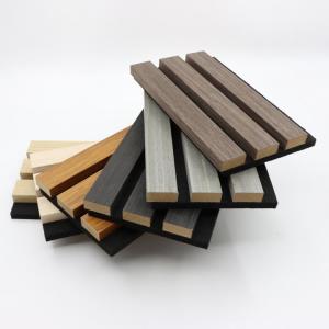 China Polyester Fiber Wpc Acoustic Wall Panels Ecofriendly Wood Veneer on sale