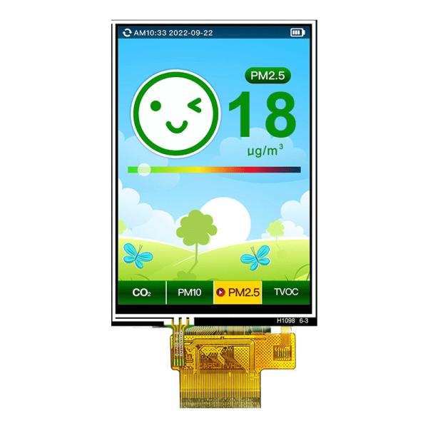 Practical 3.3V 3.5" TFT LCD Module , 45PIN Capacitive LCD Display TFT-H035A5HVTS