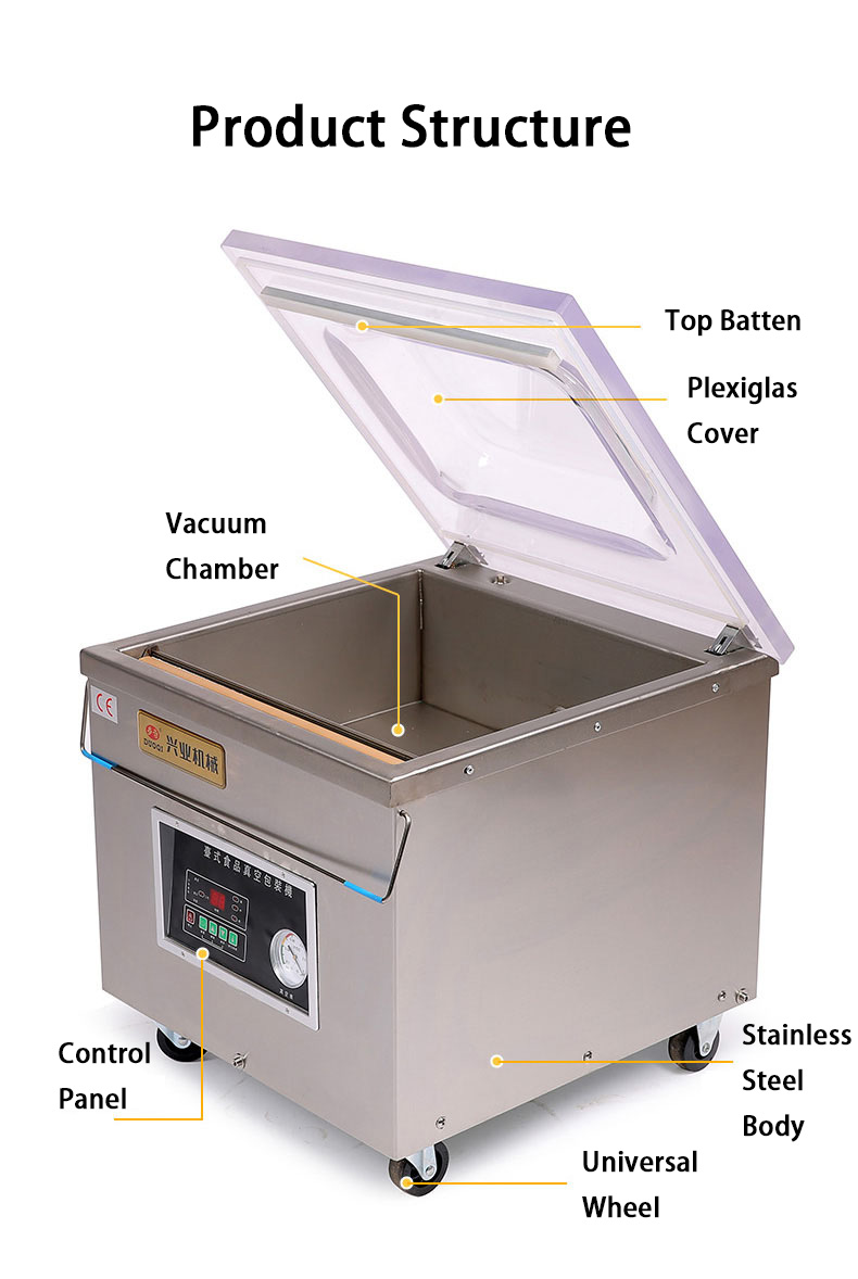 DUOQI DZ-450 Vacuum Packing Machine for Electrical Control Seafood Food Packaging