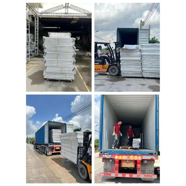 Portable Audio Line Array Lift Tower Square Triangle Aluminum Alloy Truss Speaker Tower