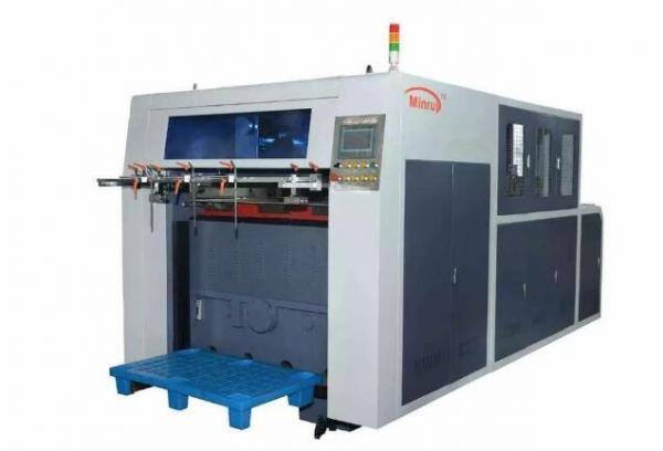 Buy High Speed Paper Cup Paper Cutting Machine Flat Creasing Cut Size 850mm*283mm at wholesale prices