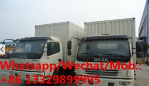 Quality Hot Selling customized  Dongfeng New 6-7T RHD 4x2 Van Box Cargo Truck for TANZANIA, good price cargo van truck for sale for sale