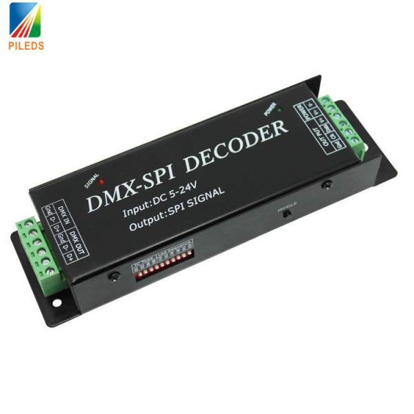 Buy DC5v 24v Dmx To Spi Pixel Decoder 3 Pin For Rgb LED Strip control at wholesale prices