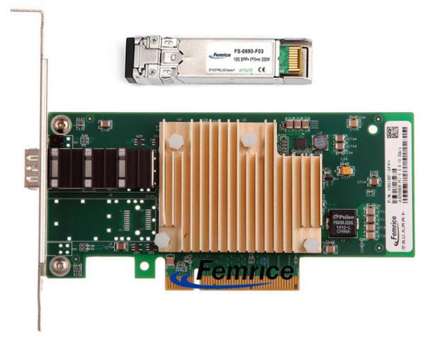 Buy 10Gbps Ethernet LAN Card Fiber Optical Server NIC PCI Eexpress x8 Network Interface Card Big Data Center Application at wholesale prices