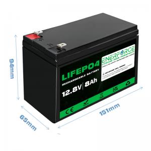 Quality 8Ah 12V LiFePO4 Battery For Solar And Wind Energy Systems And UPS Back Up for sale