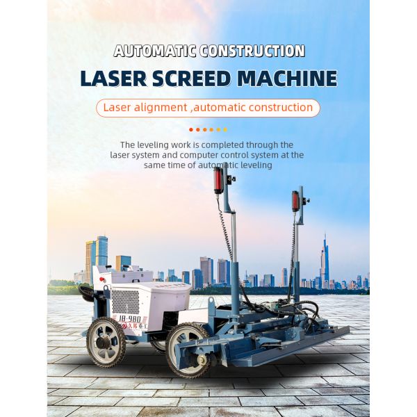 High Performance 4 Wheels Ride on Concrete Vibration Laser Screed