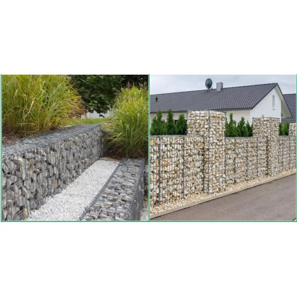 Wire Mesh Gabion Box Gabion Wire Baskets For Stone Retaining Wall Gabion Fence System