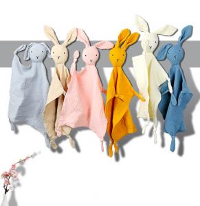 Quality Baby pure cotton comforter baby sleeping doll rabbit comforter handkerchief comforter toy for sale