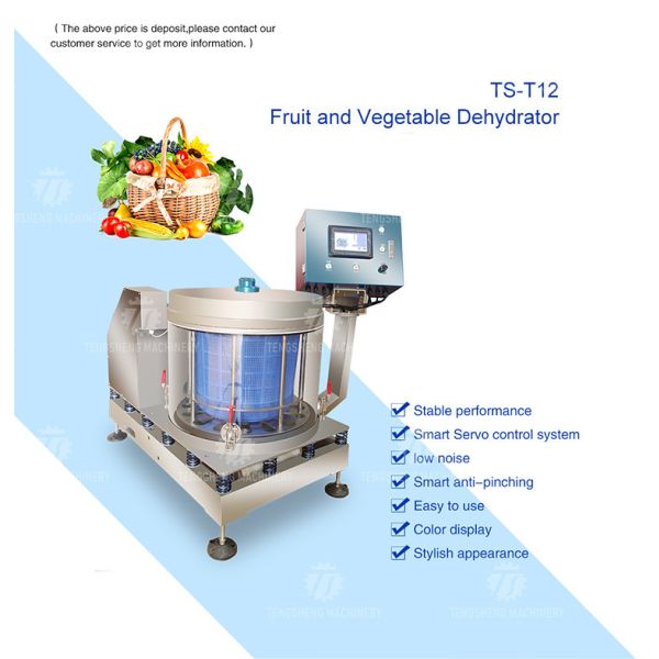Automatic Commercial Drum Vegetable Dehydrator Spinach Drying Machine