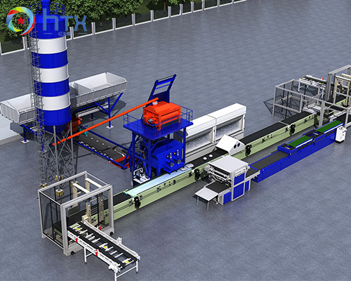 Multi Function Precast Concrete Wall Making Machine Wet Cast Machinery