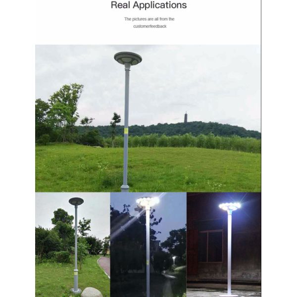 15W integrated solar powered garden street lights with motion sensor all in one solar energy series lights