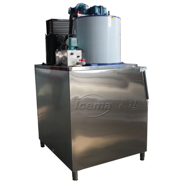 500 Kg Sea Water Flake Ice Machine For Fishing Vessels Electric Components By Schneider