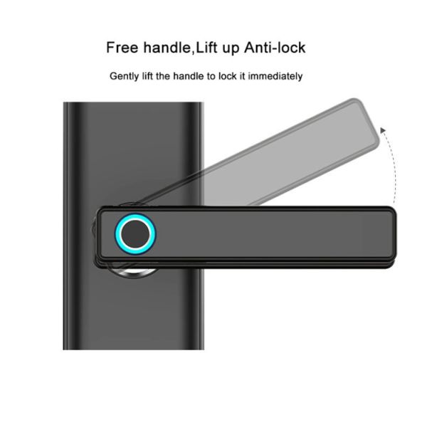 High Security Wifi Keyless Door Lock , Small Electronic Digital Door Locks Card Unlock