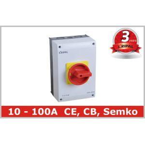 Quality PC Boxed 63 Amp Rotary Isolator Switch Emergency Power Off Switch for sale