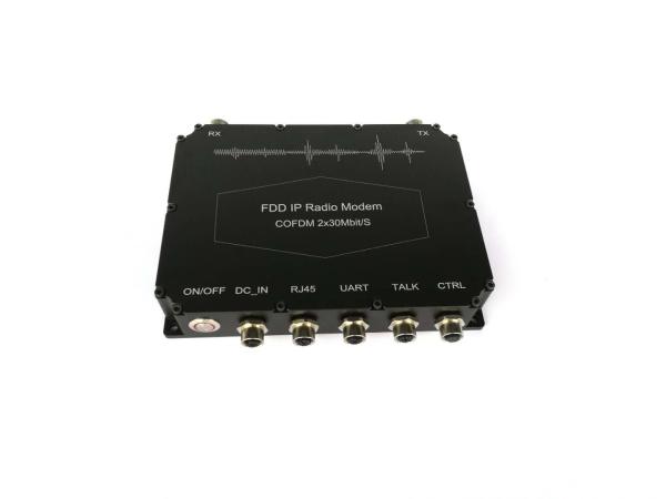 Buy Audio Video Data IP Radio Modem 128 Bit AES Encryption Cofdm 2K Modulation at wholesale prices
