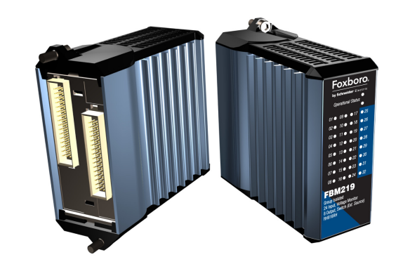 24 Input Channels FOXBORO FBM219 Discrete I/O Interface Module 8 Output Channels