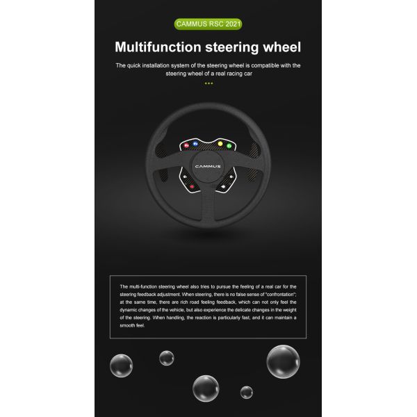 180 Degree Steering Cammus F1 Car Racing Simulator Cockpit