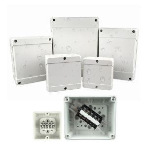 Quality IP67 CCTV Camera Monitor Distribution Waterproof Cable Junction Box with Terminals for sale