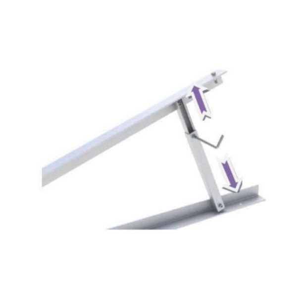 Triangle Frame Adjustable Solar Panel Mounting System For Flat Roof Or Ground