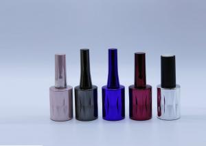Quality Mini Glass Nail Polish Bottle With Cap And Brush Various Color Adn Various Volumn for sale