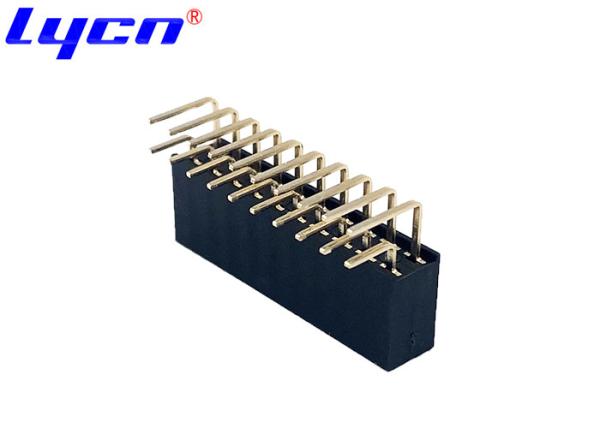 Buy 2.54mm H=8.5mm Double Row Header Connector Convex Point PCB Female Header at wholesale prices