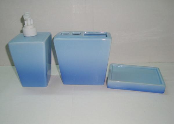 Buy Color Changed Ceramic Bathroom Set Stoneware Gradient Ramp Color Bathroom Vanity Sets at wholesale prices