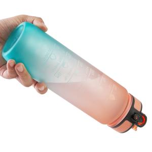 Quality Time Marker Plastic Sports Water Bottles Motivational Straw Water Bottle for sale