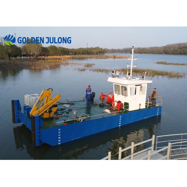 Hydraulic Multi Cat Work Boat for Dredger Working Speed 8-10 knots 2 Pieces