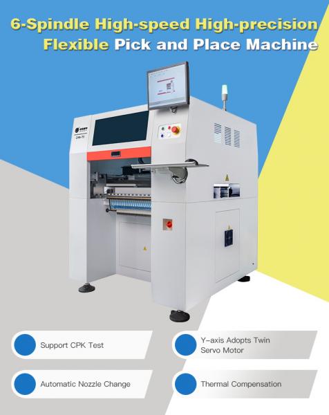 CHM-751Full Automatic Pick And Place SMT Machine CHM-751 SMT Feeder LED Making