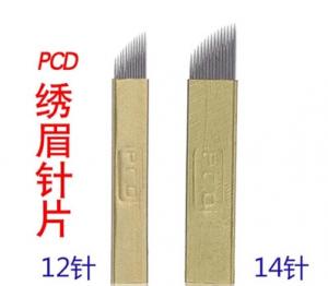 Quality Hot Selling PCD Micro Blading Embroidery Needles For Eyebrow Makeup Use for sale