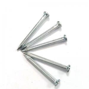 China Grooved Shank Steel Concrete Nails Fastening Galvanized Concrete Wall Nails on sale