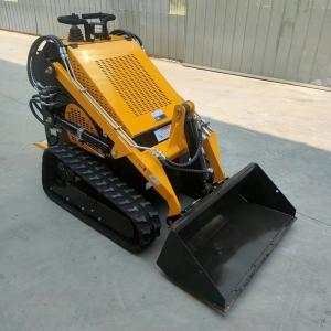 China Optional Yellow 18KW Household Mini Skid Steer Loader Machine With Attachments on sale