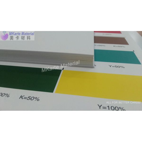 Digital print pvc sheet HP Indigo single-sided MDP-HP-SS-W for card production
