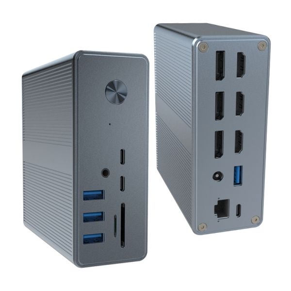 18 In 1 Thunderbolt 3 Dual Monitor Docking Station Hdmi Mac For USB C Laptop Docking Station Universal