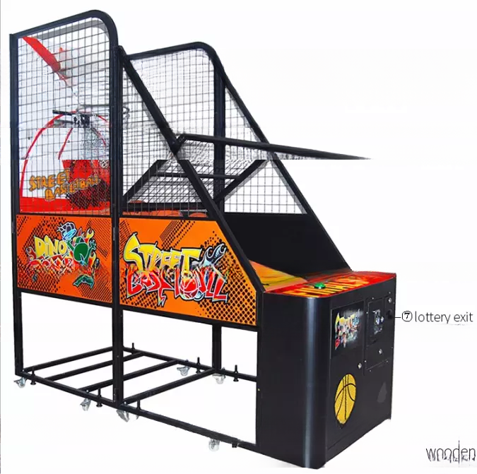 Dreamland Coin Operated Basketball Arcade Game Machine Folding Street Basketball Shooting Arcade Game Machine