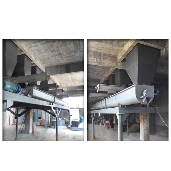 Bulk Material Auger Screw Conveyor , Vertical Auger Conveyor 1-15m Length