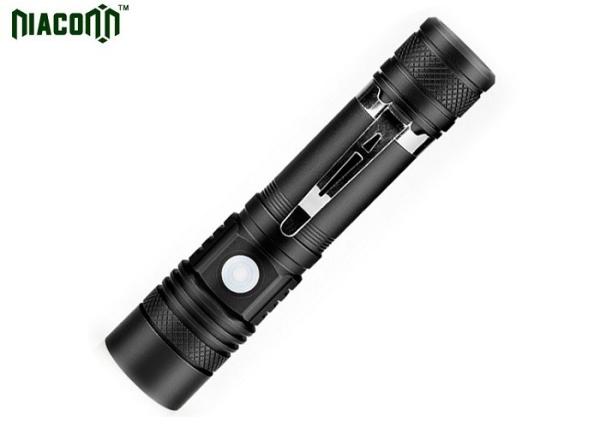 Buy Zoom Function Micro Usb Rechargeable Flashlight With CREE XML T6 at wholesale prices