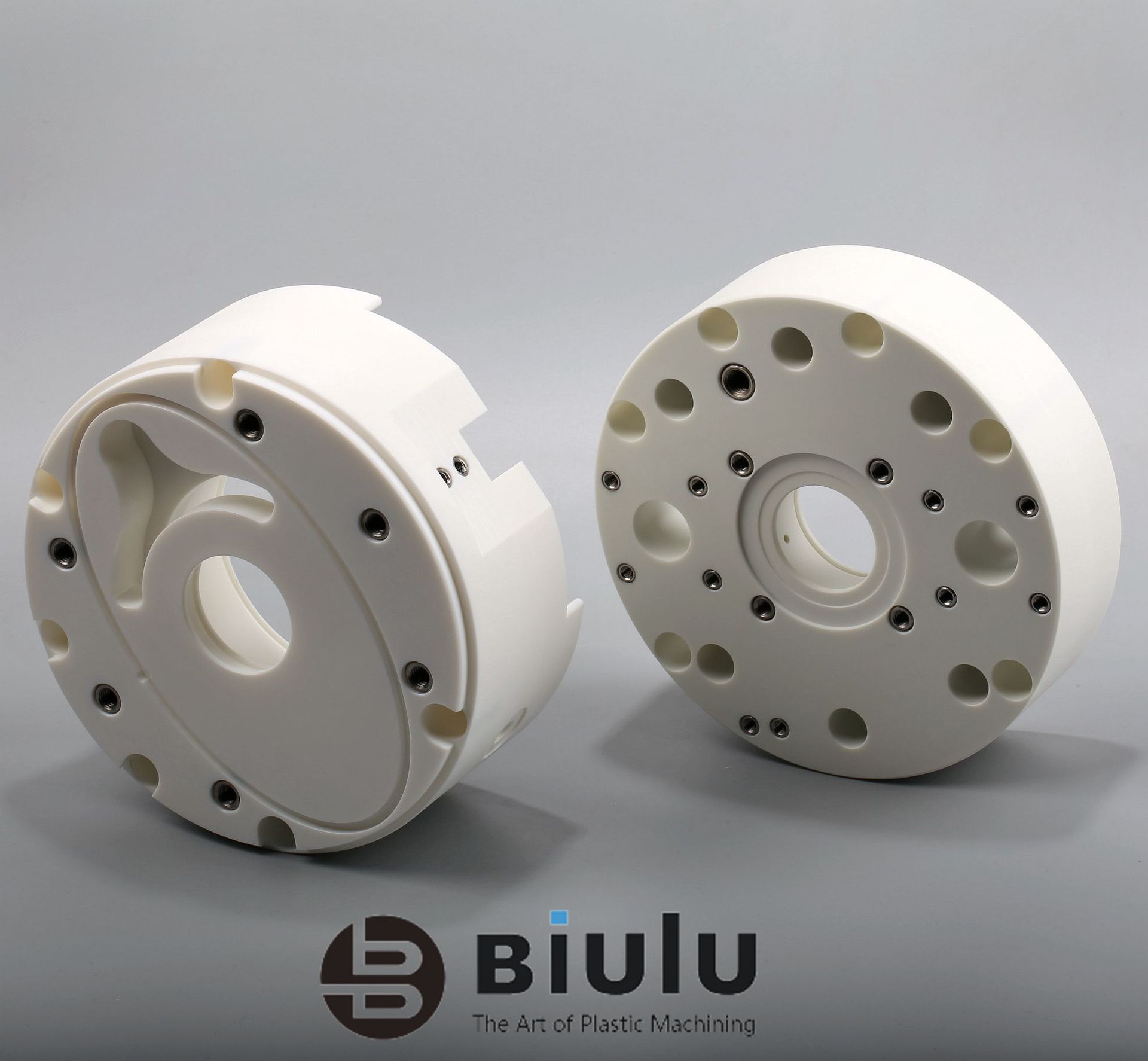 5 Axis CNC PTFE Machined Parts Machining Service Custom Color For Engineering Plastic Industry