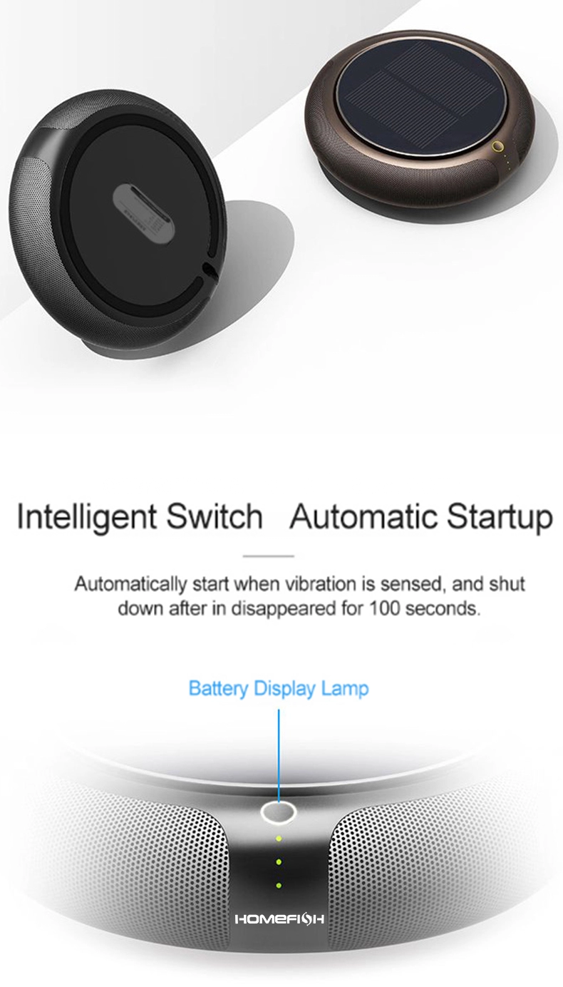 Homefish Car Air Purifier Negative Ion Generator 1200mAh OEM ODM