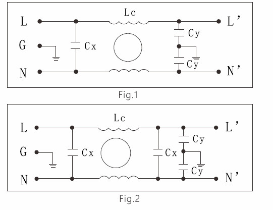 General Purpose Emi DC Power Line Noise Filter 3A Metal Case