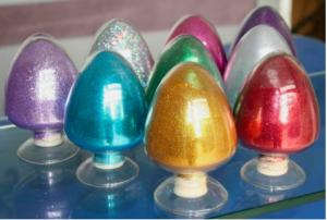 China PET China Glitter Pigment for building products, plastic ,cosmetic ,candles,garments on sale